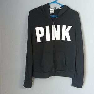 PINK Zip-up Hoodie Size Large